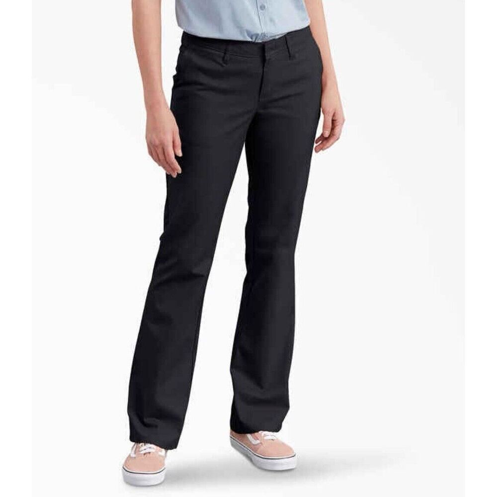Dickies  Bootcut Stretch Twill Black Pants Womens Size 14R. NWOT. 16